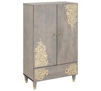 Highboard with Drawer with Shelf with Storage Solid Mango Wood Unit vidaXL