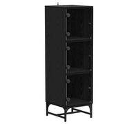 Highboard with Glass Doors Sideboard Storage Cupboard Buffet Cabinet vidaXL