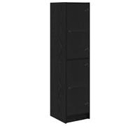 Highboard with Glass Doors Tall Sideboard Cupboard Storage Cabinet vidaXL