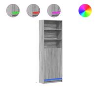 Highboard with LED Sideboard Side Cabinet Cupboard Engineered Wood vidaXL