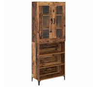 vidaXL Highboard Old Wood 69.5 x 34 x 180 cm Engineered Wood