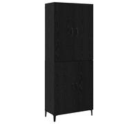 Highboard with Shelf with Storage 2 pcs Engineered Wood Cabinet Elegant vidaXL