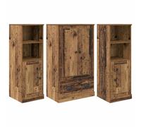 Highboards Storage Cabinet Side Cabinets Cupboard 3 pcs Engineered Wood vidaXL