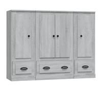 Highboards Storage Cabinet Side Cabinets Cupboard 3 pcs Engineered Wood vidaXL
