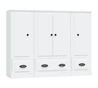 Highboards Storage Cabinet Side Cabinets Cupboard 3 pcs Engineered Wood vidaXL