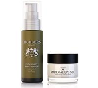 HighBorn London Revive and Defy Starter Kit - Pre-Eminent Beauty Serum & Imperial Eye Gel for Dark Circles, Puffy Eyes & Wrinkles w/Plant Collagen