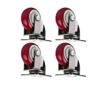 HighCapacity 4Inch Stainless Steel 304 Universal Wheel with Polyurethane Silent RustResistant and Durable Trolley Caster for Heavy Loads