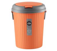 HighCapacity Plastic Trash Can with PopUp LidSimple Kitchen & Bathroom Waste Bin Large Capacity PushUp Trash Bin for Home & Office Use