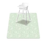 Highchair Floor Mat Water Proofing and Washable Baby Play for Toddler Feeding and Crawling 130x130cm Large Size Washable Play