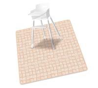 Highchair Floor Mat Water Proofing and Washable Baby Play for Toddler Feeding and Crawling 130x130cm Large Size Washable Play