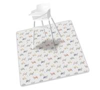Highchair Floor Mat Water Proofing and Washable Baby Play Mat for Toddler Feeding and Crawling 130x130cm Large Size