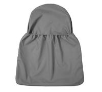 Highchair Handy Pocket Pouch,PU Dining Chair Back Storage Bag,High Chair Accessories, Highchair Backrest Case,One Large Pouch with an Internal Zip Pocket,Compatible with Highchair Accessories (Grey)
