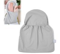 Highchair Handy Pocket Pouch,PU Dining Chair Back Storage Bag,High Chair Accessories,Waterproof Material,One Large Pouch with an Internal Zip Pocket,Compatible with Antilop Highchair (Light Gray)
