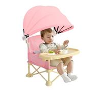 Highchair - Travel Booster Seat for Desk | Multifunctional Beach Chair - Removable Tray Portable Camping Chair with Sun Visors | Booster Dining Chair | Religion