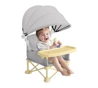Highchair - Travel Booster Seat for Desk | Multifunctional Beach Chair - Removable Tray Portable Camping Chair with Sun Visors | Booster Dining Chair | Religion
