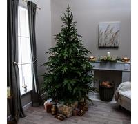 Highclere Artificial Wide PE/PVC Green Spruce Christmas Tree 5FT, 6FT, 7FT, 9FT (5FT)