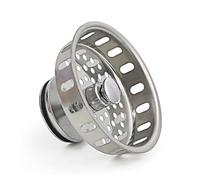 Highcraft 75121 97343 Stainless Steel Basket Strainer with Spring Steel Closure Insert Replacement for Everflow 7512, Stainless-Steel