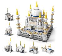 highdar Taj Mahal Building Blocks Kit, 510 Pieces World Famous Architecture Model Set, Nano Blocks Modular Construction Gift for Teenagers and Adults