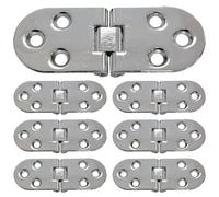 Highdecora 180-Degree Stainless Steel Flip Door Hinges, 30mm x 80mm, Counter Flap Hinges for Wooden Box, Cabinet (20)