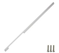 highdecora Kitchen Cabinet Handle, Dresser Drawer Pull, Wardrobe Door Knob, Length 800mm, Hole Distance 384mm, Set of 2 (Silver)