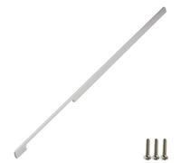 Highdecora Kitchen Cabinet Handle, Dresser Drawer Pull, Wardrobe Door Knob, Length 800mm, Hole Distance 384mm, Set Of 2 (Silver)