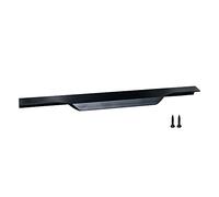 highdecora Profile Pull Handle for Furniture Wardrobe, Kitchen Cabinet, TV Unit, Drawer Pack of 6 (Black, 300)