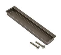 highdecora Recessed Sliding Door Handles, Stainless Steel Flush Pulls, for Pocket Closet Barn Door (Grey, 178mm-4_Pack)