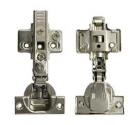 HIGHDECORA Soft Close Full Overlay Cabinet Door Hinges, 110 Degree, Nickel Plated, 35mm, 4D Adjustment, 2 Pack