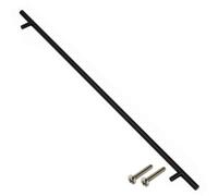 Highdecora Stainless Steel T Bar Handles Pack Of 2, Black, L600mm-Hole Centre-512mm