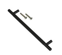 Highdecora T Bar Kitchen Door Handles (Pack Of 4, Black, L246mm-Hole Centre-192mm)