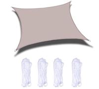 HighDensity Polyester Right Angle Shade Sail Canopy with DRingsEasy Setup for Garden Patio Pool Sun Protection (B 300x500cm/117x195in)