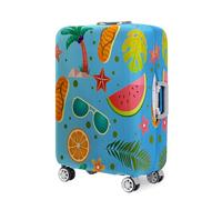 Highdi 18-32 Inch Suitcase Cover, Beach Palm Trees Pattern Travel Suitcase Covers, Elastic Anti-Scratch Luggage Covers Protectors, for Travel, Business (Orange,XL)