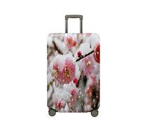 Highdi 18-32 Inch Suitcase Cover, Chinese Style Print Travel Suitcase Covers, Dustproof Anti-Scratch Suitcase Covers Protectors, Elastic Luggage Covers for Travel, Business (Sakura 1,L)