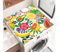 Highdi 2025 Washer and Dryer Top Protector Mat Cover 3D pattern, Non-Slip Washing Machine Top Protector Mat,for Dust-Proof Refrigerator,Home Kitchen Laundry Room (Banana,40x50cm)