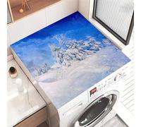 Highdi 2025 Washer and Dryer Top Protector Mat Cover 3D pattern, Non-Slip Washing Machine Top Protector Mat,for Dust-Proof Refrigerator,Home Kitchen Laundry Room (Blue,40x50cm)