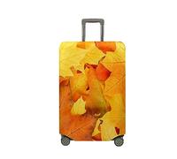Highdi 3D Autumn Suitcase Cover, Travel Suitcase Covers, Washable Anti-Scratch Suitcase Covers Protectors, Luggage Covers for Suitcases Elastic (Leaves,S(18-20inch))