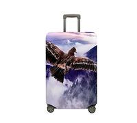 Highdi 3D Eagle Suitcase Cover, Travel Suitcase Covers, Washable Anti-Scratch Suitcase Covers Protectors, Luggage Covers for Suitcases Elastic (Clouds,S(18-20inch))