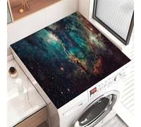Highdi 3D Mandala Washer and Dryer Top Protector Mat Cover, Non-Slip Washing Machine Top Protector Mat,for Dust-Proof Refrigerator,Home Kitchen Laundry Room (Milky Way,40x50cm)