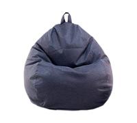 Highdi Bean Bag No Filler, Gaming Beanbag Chair Cover for Adult Kids Without Filling Highback Comfortable Solid Color Lazy Sofa Beanbag Soft Toy Storage Bean Bag Seat (Nordic Gray,100x110cm)