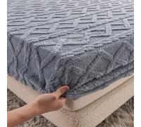 Highdi Bedding Sheets Deep Pocket 28cm Furry Bottom Sheet, Warm Ultra Soft Easy Care Fade Resistant King Size Bed (Super King,Pink)