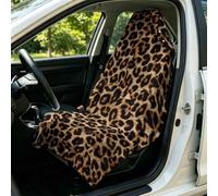 Highdi Car Seat Cover Front Universal Non-Slip Leopard Print (Khaki 4)