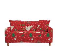 Highdi Christmas Sofa Cover 1/2/3/4 Seater, Sofa Slipcover Stretch Washable Furniture Protector Non Slip Sofa Covers for Loveseat Couch Sofa (Christmas tree,3 Seater)