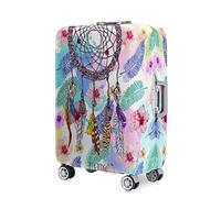 Highdi Colorful Feather Pattern Suitcase Cover, 18-32 Inch Travel Suitcase Covers, Washable Anti-Scratch Suitcase Covers Protectors, Luggage Covers for Suitcases Elastic (Colorful,XL)