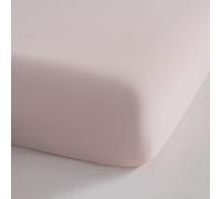 Highdi Cooling Fitted Sheets Deep Pocket 5-25cm Breathable Sheet Bedding Linens Washable Silky Touch Fade Resistant Easy Care for Single Double King Bed (701 Pale-pink,150x200cm)