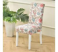 Highdi Dining Chair Covers Set of 1,2,4 or 6, High Back Stretch Dining Room Chair Cover Removable Washable Chair Protector Slipcover for Hotel Banquet Party (Elegant beauty,Pack of 4)