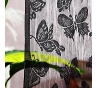 Highdi Door Curtains to Stop Flies Beaded, Door Beads Curtains for Doorways Fly Screens String Room Divider for Home Decor and Windows (Butterfly Black,1 * 2M)