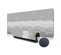 Highdi Gaming Mouse Pad PC Office Cloud Pattern Keyboard Mat Extended Large Desk Mat Computer Mouse Mat, Mousepad Non-Slip Stitched Edge for Home Office Work (color 8,300 * 600 * 3mm)