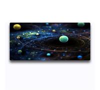Highdi Gaming Mouse Pad PC Office Interstellar Print Keyboard Mat Extended Large Desk Mat Computer Mouse Mat, Mousepad Non-Slip Stitched Edge for Home Office Work (300 * 800 * 3mm,C)