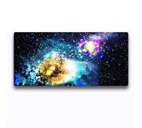 Highdi Gaming Mouse Pad PC Office Interstellar Print Keyboard Mat Extended Large Desk Mat Computer Mouse Mat, Mousepad Non-Slip Stitched Edge for Home Office Work (300 * 800 * 3mm,H)