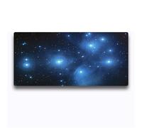 Highdi Gaming Mouse Pad PC Office Interstellar Print Keyboard Mat Extended Large Desk Mat Computer Mouse Mat, Mousepad Non-Slip Stitched Edge for Home Office Work (400 * 900 * 3mm,F)